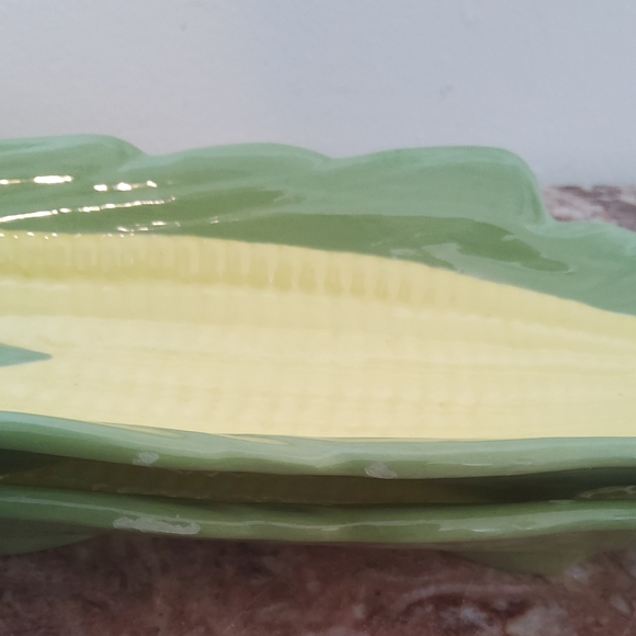 Vintage Ceramic Corn On Cob Plate Set of 6 Serving Platter - Picture 8 of 8